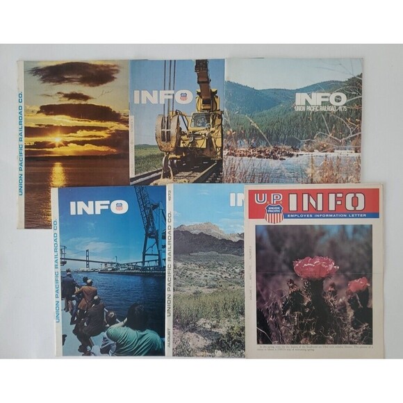 Burlington Northen Bulletin Union Pacific Info Lot 23 Vintage Magazines 60-70s - Picture 11 of 16